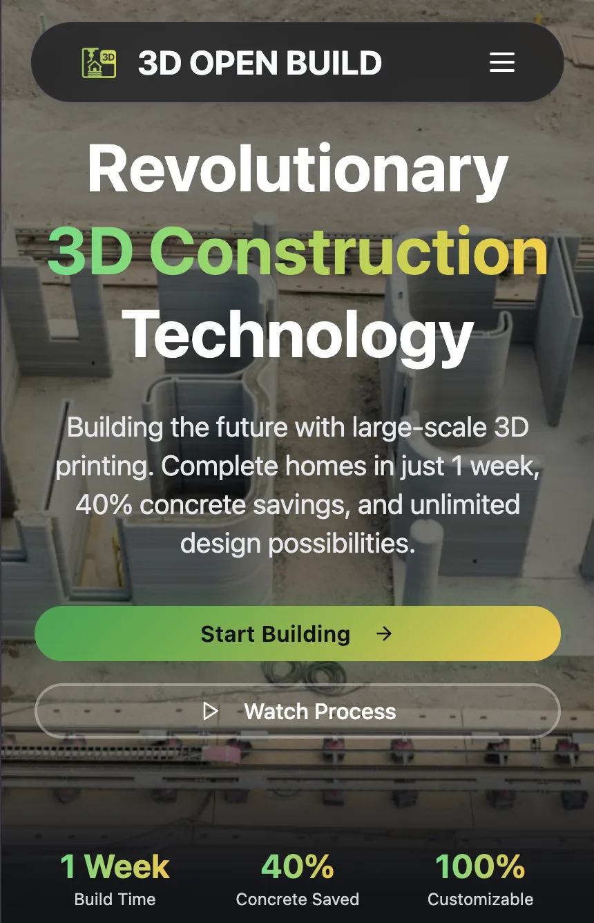 3D Printed Homes: Showcasing 3dopenbuild.com